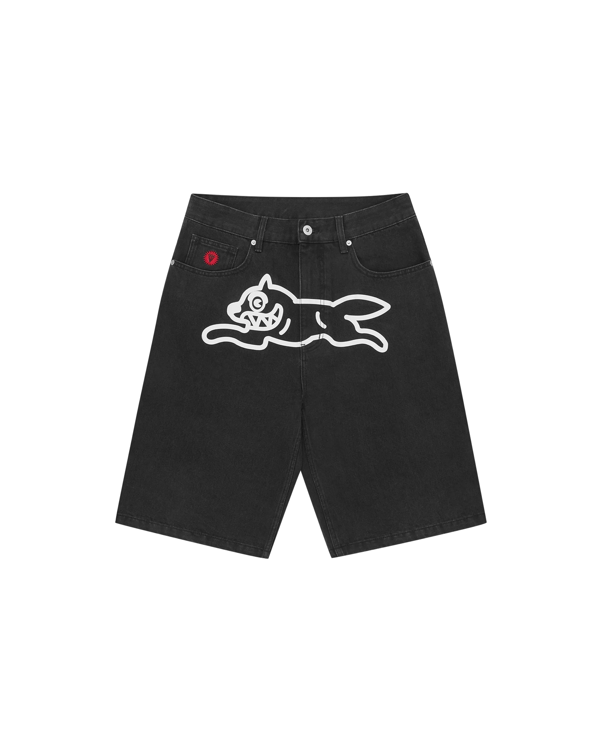 Running Dog Denim Shorts